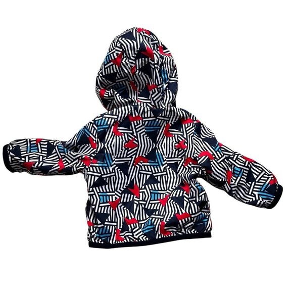 IKKS New Reversible Baby Jacket Size 6 Months Navy Blue - Picture 9 of 9